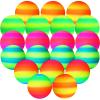 Macarrie 20 Pcs Playground Balls 6 Inches Dodgeball Kick for Kids Adults Colorful Inflatable Handballs Soccer Basketball Games Camps Schools Outdoors (Gradient Style) view 1