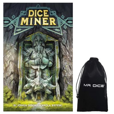 My Pet Elephant Dice Miner Card Board Game Bundle with Drawstring Bag