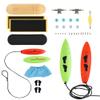 ACFELLE Finger Surfboard with Skateboard Sets, Mini Pant Clothes Toys Fingerboard, Foam Grip Tape and Car Ride Kits view 1