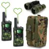 Walkie Talkies for Kids Toys for Boys Aged 5+ Outdoor Toys 2 Way Radio 22 Channel 3 Miles Range for Camp Hunt Adventure Game Birthday 6 7 8 9 10 Year Old Boys Gifts (Green) view 1