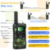 Walkie Talkies for Kids Toys for Boys Aged 5+ Outdoor Toys 2 Way Radio 22 Channel 3 Miles Range for Camp Hunt Adventure Game Birthday 6 7 8 9 10 Year Old Boys Gifts (Green) view 3