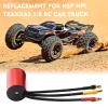 GoolRC 3670 2150KV Brushless Motor Sensorless Waterproof Motor and 120A Brushless ESC with T Plug + Heat Sink + Programming Card Combo Set Replacement for HSP HPI Traxxas 1/8 RC Car Truck view 2
