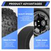 AllinRC 1/10 Scale RC Truck Tires and Wheels Pre-Glued with Aluminum 12mm Wheel Hex Nuts Compatible with 1/10 Arrma Granite Big Rock Vorteks Monster Truck (4 Pack) view 3