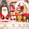AEVVV Christmas Russian Nesting Dolls 5 pcs - Russian Doll Christmas Decorations Santa, Snow Man, Deer, Elf, Penguin view 3