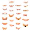 24pcs Halloween Dentures Funny Fake Teeth Denture Fake Gnarly Teeth Fake Joke Teeth Halloween Fake Teeth Funny Fake Fangs Denture Fake Teeth Halloween Fake Teeth Prop view 1