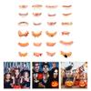 24pcs Halloween Dentures Funny Fake Teeth Denture Fake Gnarly Teeth Fake Joke Teeth Halloween Fake Teeth Funny Fake Fangs Denture Fake Teeth Halloween Fake Teeth Prop view 3