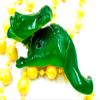 Bobble Head Alligator Gator Bead Necklace New Orleans Mardi Gras Spring Break Cajun Carnival Festival view 2