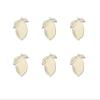 3" - 6 Pack Quantity Lemon Wood Cutout for Crafts, Wooden Craft Lemon, Summer Kid Crafts, Multiple Size Options, Citrus Fruit view 1