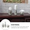 Abaodam 3Pcs Small Ceramic Flower Vases Miniature Dollhouse Mini Plant Pot Ornaments 1 12 Scale Bud Vases for Dollhouse Decor and Photography Props view 2