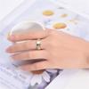 ANIEJUFI Stainless Steel Spinner Rings Animal Cute Cat Fidget Band Luminous Glow Stress Relieving Anxiety Ring Gold Size 8 view 3