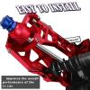 Rcarmumb RC Upgrades Part for 1/10 Maxx WideMaxx,Aluminum Caster Blocks C-hubs&Steering Blocks&Carriers Stub Axle Hops Up for RC Truck Mode #89086-4,#89076-4,Replace #8932,8937,8952,Red view 3