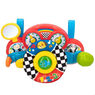 Winfun 46879 Baby Steering Wheel with Light and Sound, Toy and Accessories for Babies, Interactive, Gifts for Pram or Crib