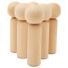 4-3/4 Inch Kokeshi Blank Wooden People, Pack of 25 Unfinished Wooden Peg People, Wooden Figurines for Crafts & Ornaments, by Woodpeckers view 3