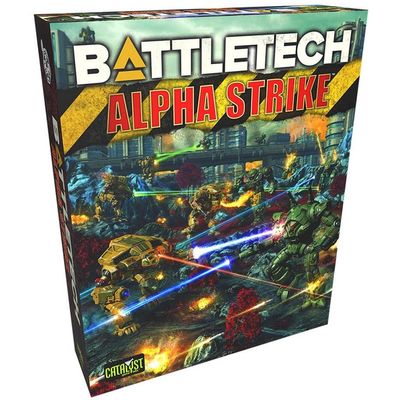 Catalyst Game Labs BattleTech Alpha Strike Box Set Sci-Fi Mech Miniatures Wargaming - Fast Play Starter Set for Strategy Game Enthusiasts, Brown