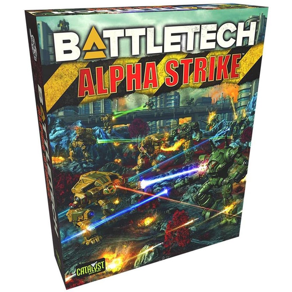 Catalyst Game Labs BattleTech Alpha Strike Box Set Sci-Fi Mech Miniatures Wargaming - Fast Play Starter Set for Strategy Game Enthusiasts, Brown