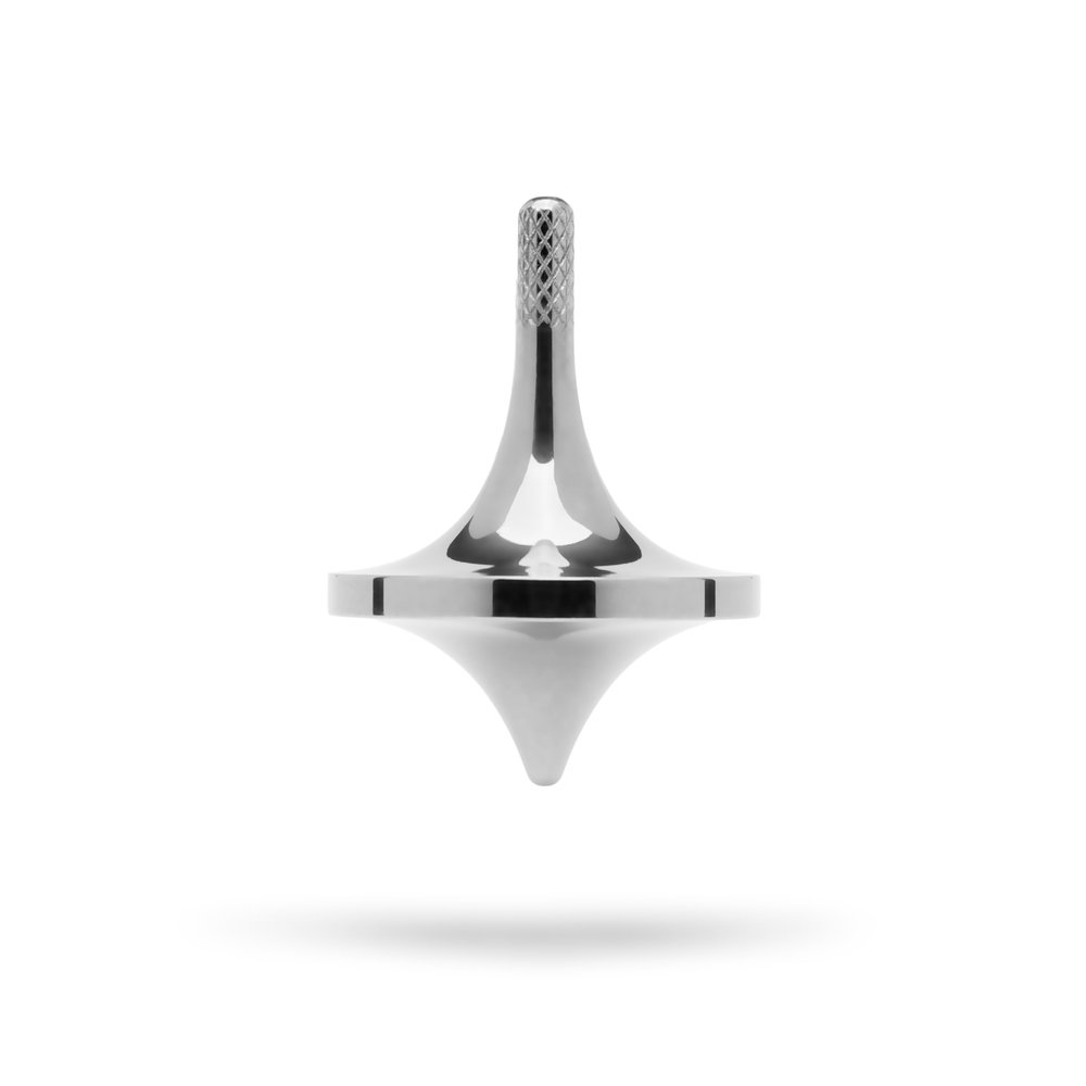 Stainless Steel Spinning Top | Made in USA | CNC Metal Desk Toy for Adults and Children | Long Spin Time, Stress Relief, Focus, Meditation & Fidget Toy Gift