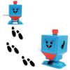 The Dreidel Company 3-Pack Hanukkah Wind-Up and Watch Him Walk-Jump Dreidel, Chanukah Party Favors, Novelty Toys for Boys and Girls view 2