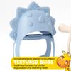 Baby Teether Pack of 2 Wearable Teether Toy Hand Teether - Little Chick and Mini Dino - Blue Baby Toy and Beige Baby Toys by Muqee Peeko Silicone Baby Teether view 2