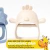 Baby Teether Pack of 2 Wearable Teether Toy Hand Teether - Little Chick and Mini Dino - Blue Baby Toy and Beige Baby Toys by Muqee Peeko Silicone Baby Teether view 3
