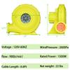 Yimukaka 1500W (2HP) Air Blower, Commercial Inflatable Bouncer Blower, Perfect for Inflatable Bounce House, Jumper, Bouncy Castle view 2
