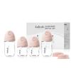 Gulicola Natural Glass Baby Bottles Set 4 Pack, Newborn Girl Breastfeeding Bottles with Slow Flow Nipples, 0 Months+, 3 oz & 5 oz - Pink view 1