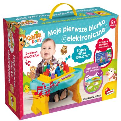 Carotina Baby Lisciani My First Electronic Desk, Fun and Education, Blocks, Cartoons, Booklet, 1+