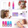 Hollyhi 58 Pcs Kids Makeup Kit for Girl, Princess Toys Real Washable Cosmetic Set with Mirror, Kids Makeup Sets for Girls, Play Make Up Birthday Gifts for 3 4 5 6 7 8 9 10 11 12 Years Old Kid(Purple) view 3
