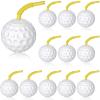 Golf Ball Cups with Lid and Straw - 14 oz Plastic Party Favors, Shaped Decorations for Drinking, Themed Parties (12) view 1