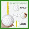 Golf Ball Cups with Lid and Straw - 14 oz Plastic Party Favors, Shaped Decorations for Drinking, Themed Parties (12) view 4