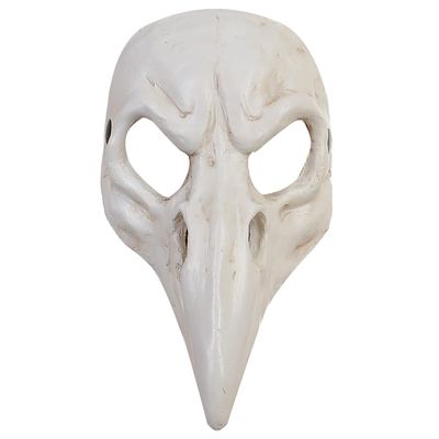 PARTYGEARS Halloween Animal Skull Mask, Crow Mask White Animal Cosplay for Masquerade Party and Halloween (B)