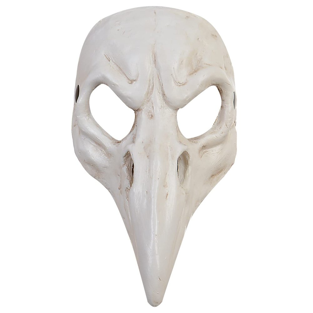 PARTYGEARS Halloween Animal Skull Mask, Crow Mask White Animal Cosplay for Masquerade Party and Halloween (B)