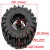 HOBBYSOUL 2.2 Beadlock Wheels and Tires Height 4.88'', 2.2 Mud Slingers Tires & 2.2 Wheels Silver Black for Gen8 Everest gen 7 Pro/Axial Capra Wraith / TRX4, (4-Pack, Assembled) view 2