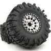 HOBBYSOUL 2.2 Beadlock Wheels and Tires Height 4.88'', 2.2 Mud Slingers Tires & 2.2 Wheels Silver Black for Gen8 Everest gen 7 Pro/Axial Capra Wraith / TRX4, (4-Pack, Assembled) view 3