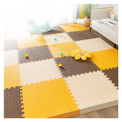 HSYFdy EVA Foam Play Mat with Borders, Soft Interlocking Floor Tiles, Puzzle Play Mat Non Slip Portable Gym Mat Multi Colour Children Rug Crawl Mat (Color : A, Size : 60x60x2.5cm-20tiles)