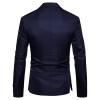 Men's Slim Fit Daily Blazer Lightweight One Button Lapel Slim Fit Business Jacket Solid Wedding Party Sport Coat (Dark Blue,Medium) view 2