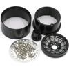 HOBBYSOUL 2.2 Mud Slingers Tires 4.88'' / 124mm & 2.2 Beadlock Wheels Black Silver, 2.2 Tires and Wheels 12mm Hex Rims for Axial Capra Wraith / TRX4 / Gen8, (4-Pack, Assembled) view 3