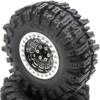 HOBBYSOUL 2.2 Mud Slingers Tires 4.88'' / 124mm & 2.2 Beadlock Wheels Black Silver, 2.2 Tires and Wheels 12mm Hex Rims for Axial Capra Wraith / TRX4 / Gen8, (4-Pack, Assembled) view 4
