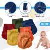 Frienda 6 Pack Muslin Burp Cloths Cotton Large 20''x 9'' Extra Absorbent and Soft Baby Burping Cloth for Baby Boy Girl Unisex(Retro Colors) view 3