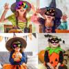 8 Pcs Magic Scratch Paper Art Masks for Kids Halloween,Halloween Mask Craft Kit for Kids, Animal Birthday Party, Rainbow Painting, Halloween Mask Craft Kit for Kids, 8 Pcs Magic Scrhalloween mas view 3