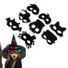 8 Pcs Magic Scratch Paper Art Masks for Kids Halloween,Halloween Mask Craft Kit for Kids, Animal Birthday Party, Rainbow Painting, Halloween Mask Craft Kit for Kids, 8 Pcs Magic Scrhalloween mas view 4