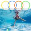 4pcs Pool Dive Rings,Colorful Water Diving Toys,Underwater Swimming Pool Toy Rings, Underwater Fun Toys, for Party Speed and Agility Practice Games, Colorful Water Diving Toys,4pcs Pool Dive Rin view 1