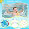 4pcs Pool Dive Rings,Colorful Water Diving Toys,Underwater Swimming Pool Toy Rings, Underwater Fun Toys, for Party Speed and Agility Practice Games, Colorful Water Diving Toys,4pcs Pool Dive Rin view 2