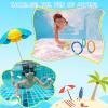 4pcs Pool Dive Rings,Colorful Water Diving Toys,Underwater Swimming Pool Toy Rings, Underwater Fun Toys, for Party Speed and Agility Practice Games, Colorful Water Diving Toys,4pcs Pool Dive Rin view 3