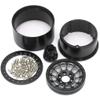 HOBBYSOUL 2.2 Mud Slingers Tires 124mm & 2.2 Beadlock Wheels Black, 2.2 Tires and Wheels 12mm Hex Rims for Axial Capra Wraith/Traxxas TRX4 / Gen8 Everest gen 7 Pro, (4-Pack, Assembled) view 3