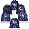 Shappy Pcs Tarot Card Velvet Storage Bag Dice Drawstring Holder Jewelry Pouch for Enthusiasts Hand Gift Bags, 7.1 x 5.9 Inches Styles (Elegant Style) view 1