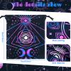 Shappy Pcs Tarot Card Velvet Storage Bag Dice Drawstring Holder Jewelry Pouch for Enthusiasts Hand Gift Bags, 7.1 x 5.9 Inches Styles (Elegant Style) view 2