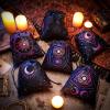 Shappy Pcs Tarot Card Velvet Storage Bag Dice Drawstring Holder Jewelry Pouch for Enthusiasts Hand Gift Bags, 7.1 x 5.9 Inches Styles (Elegant Style) view 3