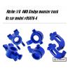 Rcarmumb Upgrades Part for 1/8 Sledge 4WD, Alloy Caster Block & Steering Blocks & Rear Stub Axle Carriers Hops up for Sledge 4WD Monster Truck #95076-4,Replace #9537,#9532,#9552,Navy Blue view 2