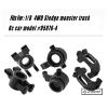 Rcarmumb Upgrades Part for 1/8 Sledge 4WD, Alloy Caster Block & Steering Blocks & Rear Stub Axle Carriers Hops up for Sledge 4WD Monster Truck #95076-4,Replace #9537,#9532,#9552,Black view 2
