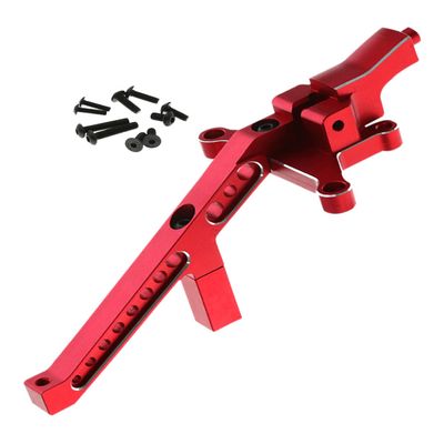 Rcarmumb Front Chassis Brace Upgrades Part for 1/8 Sledge 4WD #95076-4,Aluminum Alloy Front Chassis Brace Hops up for Sledge Monster Truck RC Car #95076-4,Replace #9520, Red